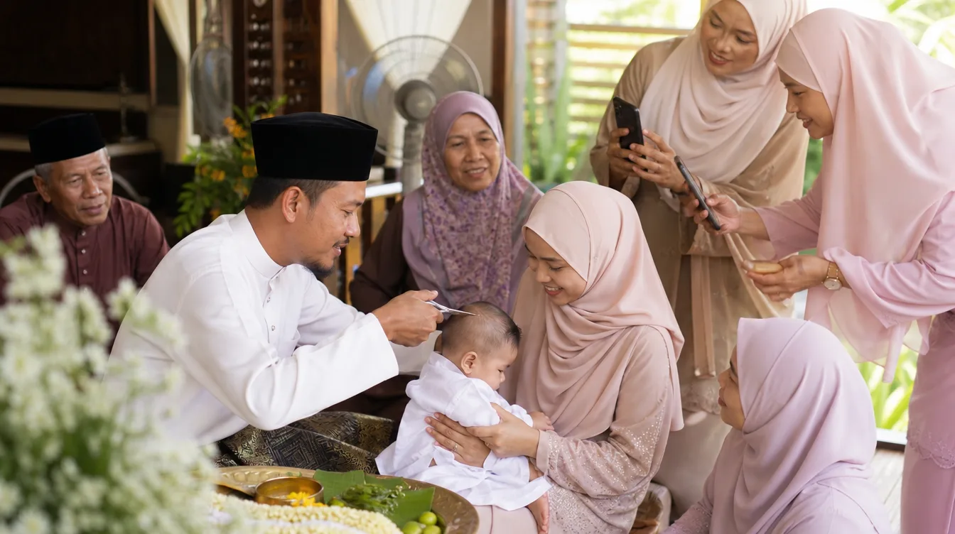 Gambar Majlis Aqiqah & Cukur Jambul: Rahsia Kumpul Semua Detik dalam Satu Galeri