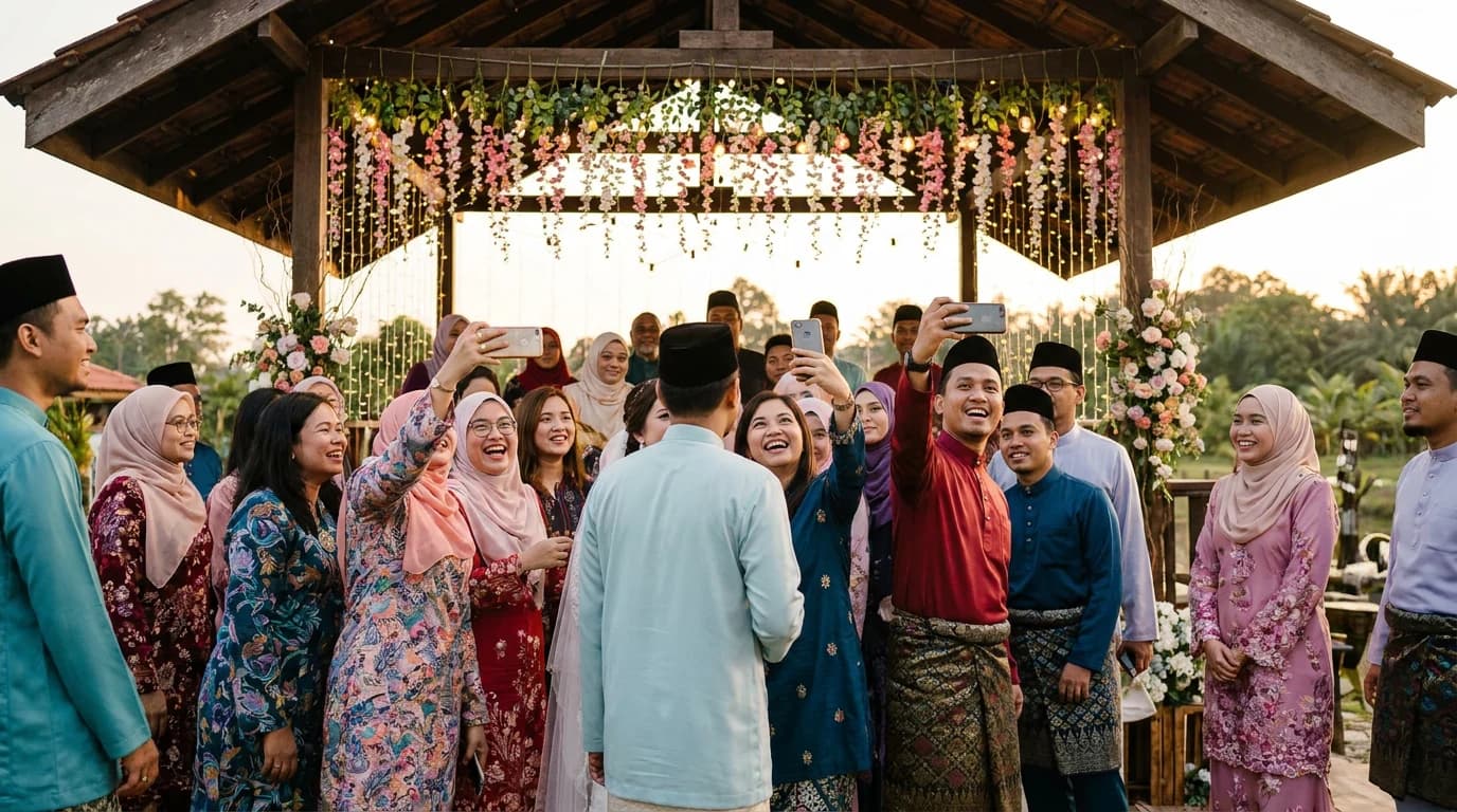 Cara Mudah Kumpul Gambar Majlis Dari Semua Tetamu